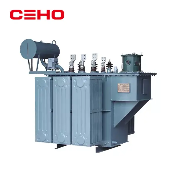 Máy biến áp phân phối ngâm dầu ba pha có bộ thay đổi nấc áp tải